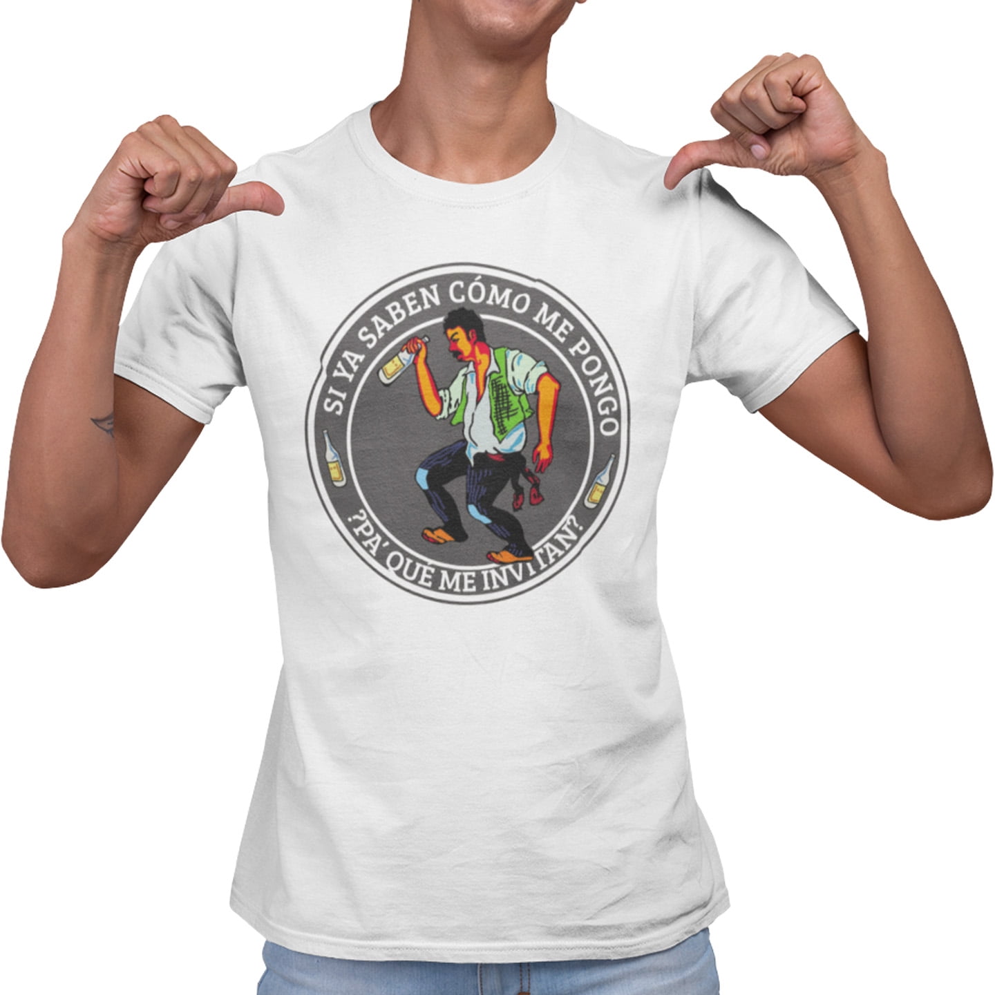 Playera Caballero Borracho Lotería Meme Walmart en línea