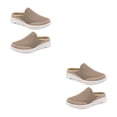 thumbnail image 2 of Minnieouse 1 par de chanclas de estilo informal para mujer, zapatillas transpirables de tacón plano de verano para niñas, sandalias con suela de Caqui Talla 38 2Conjunto, 2 of 6