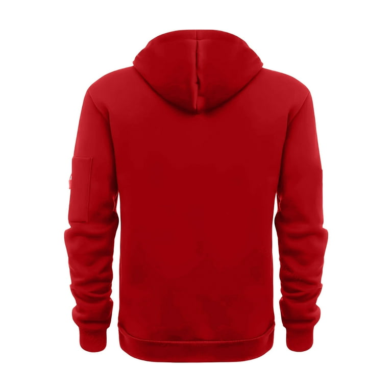DPTALR George Men's Fleece Hoodie Casual Long Sleeve Zipper