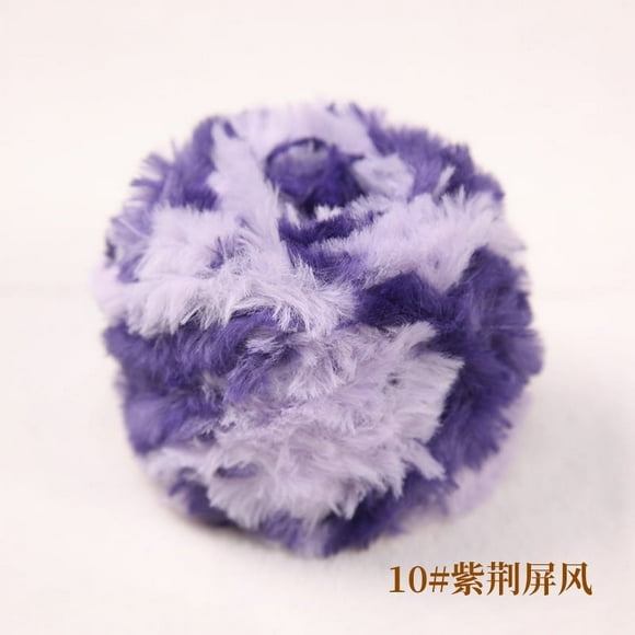 XmhyTop Chunky Chenille Yarn for DIY Crocheting, Bulky Fluffy Thick Knitting Chenille Yarn, Super Chunky Chenille Yarn for Hand Knitted , Soft Plush Yarn, 200g ,Purple