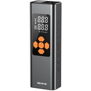 NEXPOW 150PSI Cordless Tire Inflator, 7500mAh Air Compressor with Dual-Screen Display & Auto Shut-Off, Portable Air Pump for Car/Motorcycle/Bike, USB Power Bank + LED Light, Gray