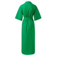 thumbnail image 4 of Sngxgn Women's Dresses V Neck Guest Party Dress(Green,L), 4 of 5