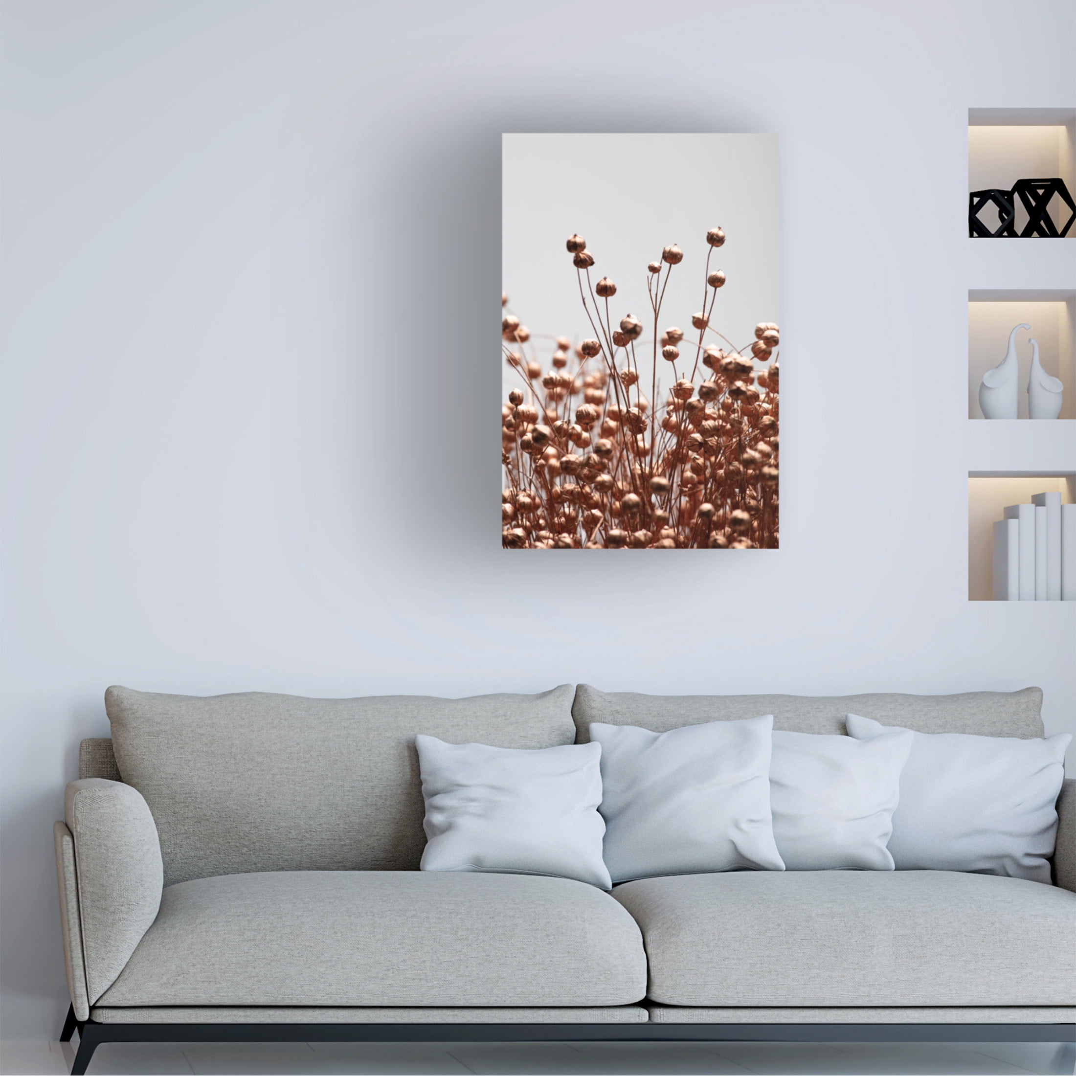 Trademark Fine Art Pictufy Studio Dried Grass Copper 02 Canvas Wall Art