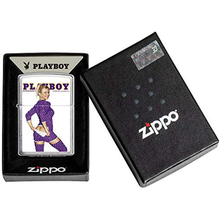 Zippo Playboy September 1980 Cover Satin Chrome Windproof