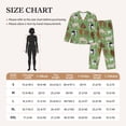 thumbnail image 4 of Pajama Sets for Women 2 Pcs, Cows And Calves Button Down Long Sleeve Sleepwear Lounge PJ Sets, 4 of 6