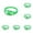 Green 5PCS, variant on 5PC LED Glow Bracelets Sound Activated Flashing Light Up Bracelet for New Years Eve Glow in the Dark Party Supplies Christmas Party Favors Birthday Gift Carnival Concerts Night Events
