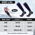 thumbnail image 2 of L.XL Calcetines de fútbol protectores de piernas calcetines de presión disponibles para hombres y mujeres calcetines cómodos azul marino S/m, 2 of 5