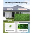 thumbnail image 2 of Artificial Plant Wall, 40 x 120 in Artificial Boxwood Panels, Sun Protection Greenery Backdrop Privacy Hedge Fence, Fake Grass Screen for Wedding, Indoor, Outdoor Garden, Backyard (1 PC), 2 of 6