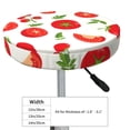 thumbnail image 4 of Daiia Fresh Red Tomato Stool Covers Round,Round Bar Stool Covers Waterproof Bar Chair Covers Washable Stool Cushion Slipcover for 12-14 Inch Chair-13 inch, 4 of 7