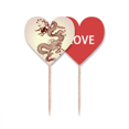 thumbnail image 1 of Dragon Chinois Animal Portrait Cure-Dent Drapeau Amour Coeur Lable Cupcake Pic, 1 of 4