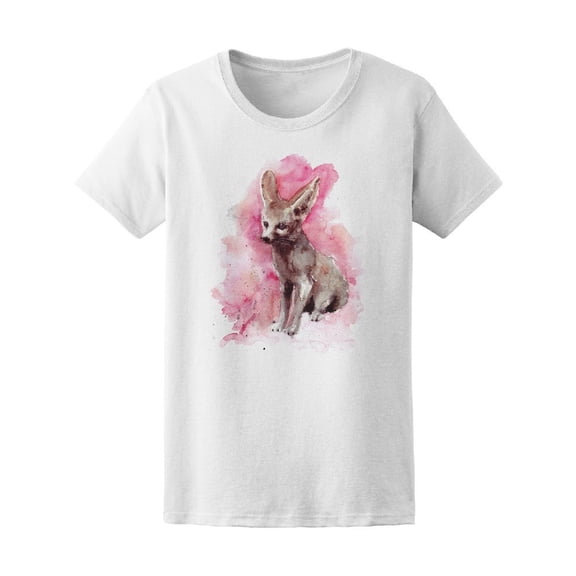 Fox On Pink Tee Women's -Image by Shutterstock