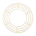 thumbnail image 2 of Wire Wreath Frame Iron Flower Wreath Frame Christmas Wreath Frame Wreath Rings Gold 25cm, 2 of 9