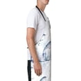 thumbnail image 2 of Uemuo Sea Animals Pattern Waterproof Apron Adjustable Dishwasher Apron- Apron for Women Men Heavy Duty Work Apron for Dishwashing Chemical Lab, 2 of 9