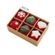 thumbnail image 3 of 6PCS Christmas Ornaments DIY Kit 5CM Festive Tree Decorations With Snowflake And Holiday Patterns Handmade Xmas Crafts Balls Hanging Decor, 3 of 6