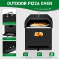 thumbnail image 6 of 4 in 1 Outdoor Pizza Oven Wood Fired with Pizza Stone, Cooking Grill Grate, 6 of 7