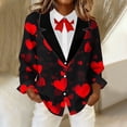 thumbnail image 4 of Chemises à Manches Longues pour Femmes sous Blouses Médicales, Blouse Boutonnée Décontractée Imprimée, Longueur Régulière, Hauts à Manches Longues Décontractés pour Femmes, Haut de Mode d'Été en Polyester, 4 of 5