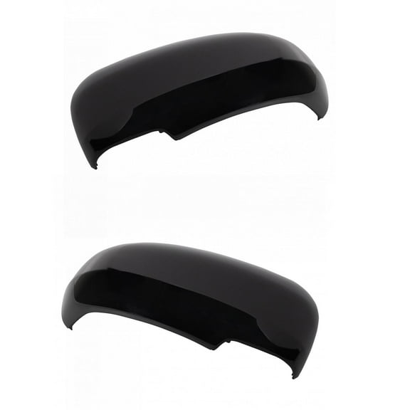 TRQ Exterior Mirror Cap Cover Set Black LH RH Sides for 10-17 Toyota Prius MCA04018