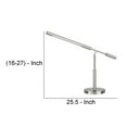 thumbnail image 5 of 16 Inch Adjustable LED Office Desk Lamp, 2 USB Ports, Silver, 5 of 5