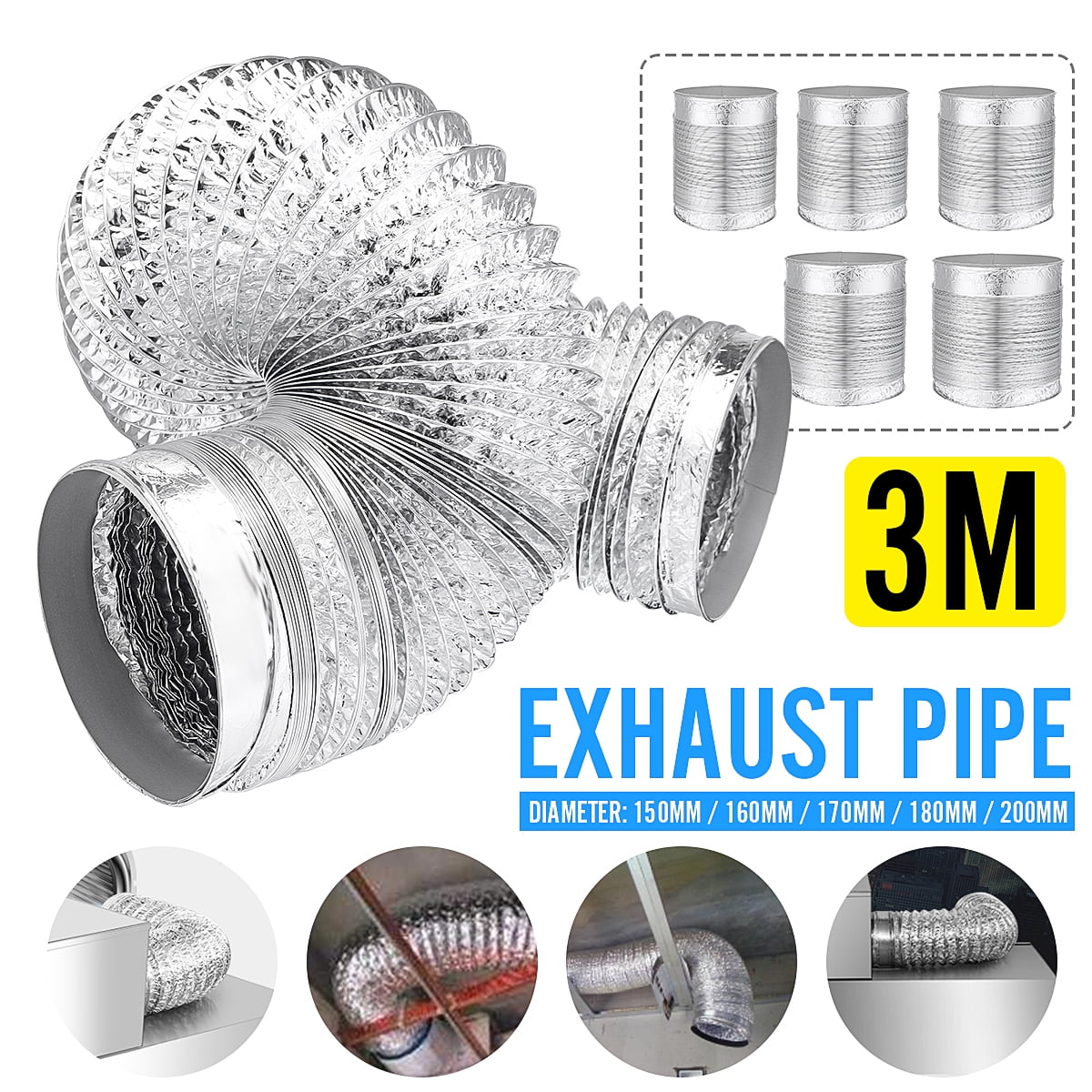 kitchen exhaust flexible duct
