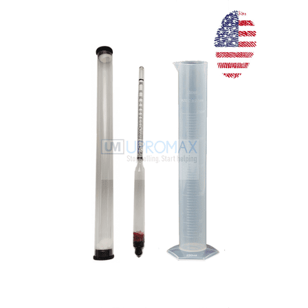 Upromax Home Brewing Hydrometer Jar with 3 Pieces