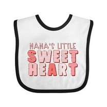 Inktastic Nana's Little Sweet Heart Boys or Girls Baby Bib
