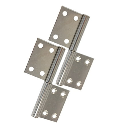 Unique Bargains Gate Door 3 7 Rectangular Leaves Flag Type Hinges 2pcs