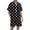 B1-Black358, variant on Puliio Polka Dot Pajamas Set for Men Short Sleeve Button Top & Shorts Comfortable Loungewear Pjs Set 2-Piece
