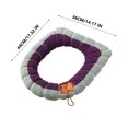 thumbnail image 3 of Thicker Bathroom Toilet Seat Cover Pads Household Seasons Universal Toilet Seat Thickened With Handle Winter Toilet Ring Washable Sets Wear Knitted Toilet Seat (Purple), 3 of 6
