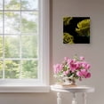 thumbnail image 4 of Framed Canvas Wall Art for Living Room Yellow Rose Wall Decor, Vintage Flower Garden Aesthetic Paintings for Bedroom Office Kitchen Bathroom, Ready to Hang Artwork Wall Pictures 8x8 Inch, 4 of 9