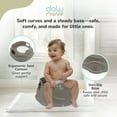 thumbnail image 5 of Dolu Nuve 3-in-1 Potty, Toilet Adapter, and Step Stool, Ergonomic Design, Grey, 5 of 6