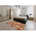 thumbnail image 4 of Ahgly Company Indoor Rectangle Patterned Cantaloupe Orange Area Rugs, 7' x 9', 4 of 6