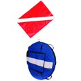 thumbnail image 2 of Boya de apnea de alta visibilidad con bandera de buzo para buceo, pesca submarina, Azul, 2 of 9