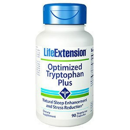 Life Extension Optimized Tryptophan Plus Vegetarian Capsules, 90