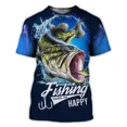 thumbnail image 3 of Camiseta cómoda informal para hombre, camiseta deportiva ajustada con estampado de elementos de pesca en el bosque, transpirable, de manga corta, a la moda, 3 of 5