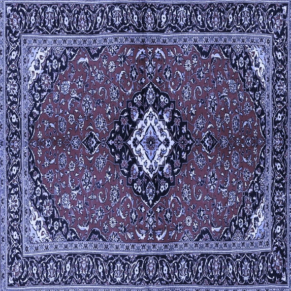 Ahgly Company Indoor Square Persian Blue Traditional Area Rugs, 3' Square