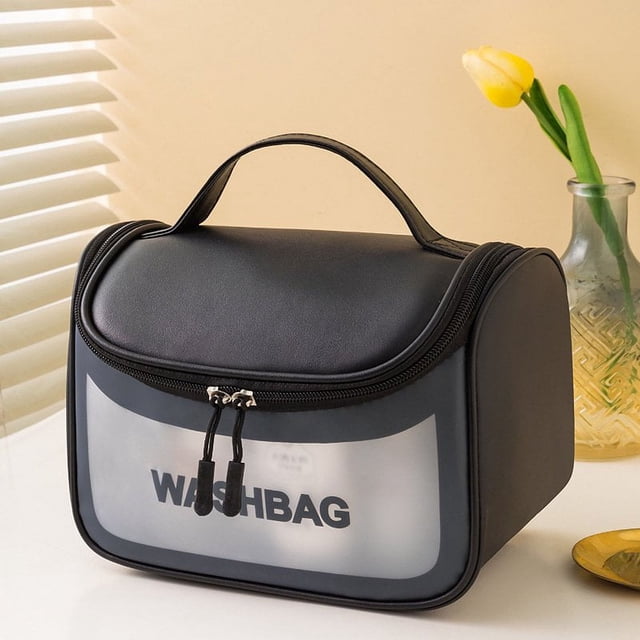 Portable Wash Bag Large Capacity Waterproof Cosmetic Bag For Home Travel