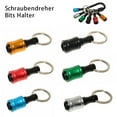 thumbnail image 3 of 6Pcs 1/4 Inch Hex Shank Keychain Aluminum Alloy Drill Bits Keychain Screwdriver Bits Holder Drill Bit Socket Adapter Holder Fast Change Bit Holder for Most Electric Hand-held Screwdrivers Drill Bits, 3 of 11