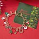 thumbnail image 2 of Pulsera Mujer Navidad Jingle Bell Joyería Navideñas Alce y Copo Charm Pulseras Regalo para Fiesta, 2 of 5