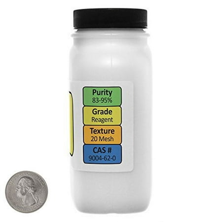 Hydroxyethyl Cellulose [HEC] Reagent Grade Powder 1 Lb in Three Space-Saver Bottles