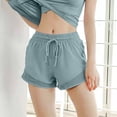 thumbnail image 2 of Lmueinov Women's Quick Dry Athletic Shorts Breathable Mesh Elastic Waist Drawstring Side Pockets Lightweight Casual Shorts for Yoga Gym Running Workout Sports, XS-2XL, 2 of 4