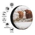 thumbnail image 4 of Goofa Yak Pattern Universal Tire Cover for Jeep, SUV, Truck, and Trailer – Waterproof, UV-Resistant,Easy to Install, Fits 14"-17" Tires-15 inch, 4 of 6