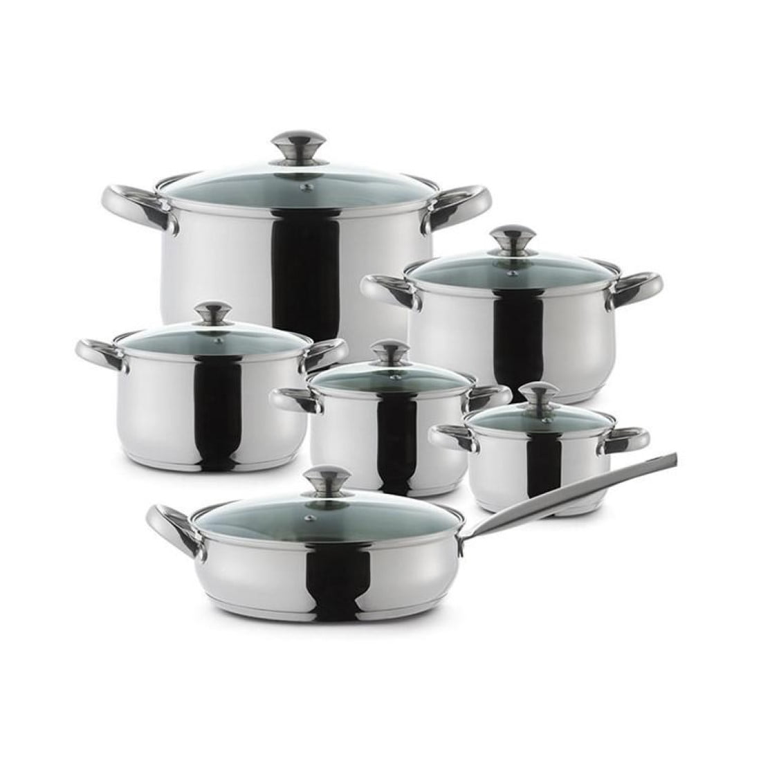 Bateria De Cocina 12 Pzs Acero Inoxidable Prime Ilko