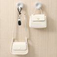 thumbnail image 3 of Gancho de pared adhesivo sin perforaciones, colgador multifuncional sin costuras para auriculares, toallas, ropa, 8x6cm, diseño decorativo de plástico en forma de L, fácil de instalar, sin, 3 of 7