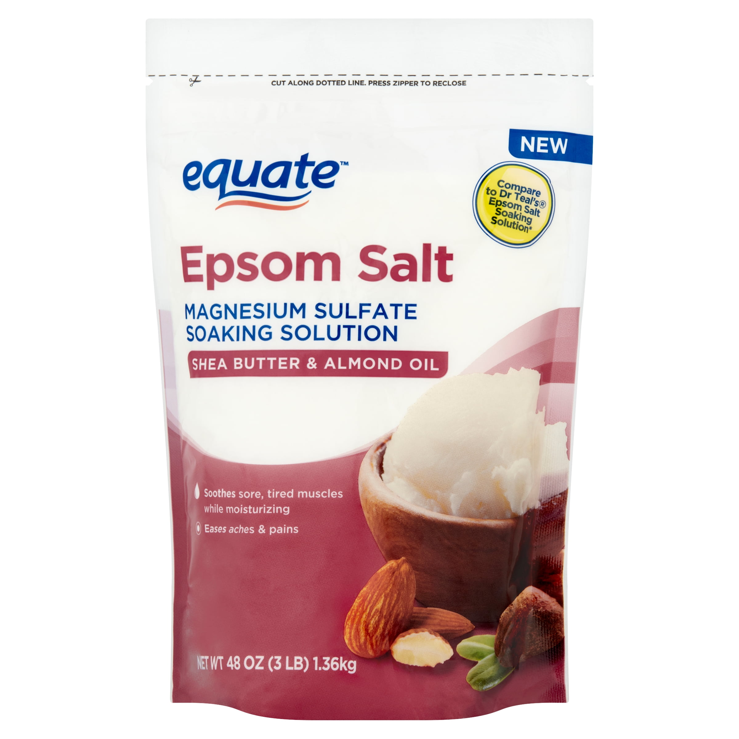 Equate Epsom Salt Shea Butter and Almond Oil, 3 lbs
