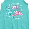 thumbnail image 2 of Instant Message - Type of Dinosaurs - Triceratops, T-Rex, Stegosaurus - Toddler & Youth Girls A-line Dress, 2 of 5