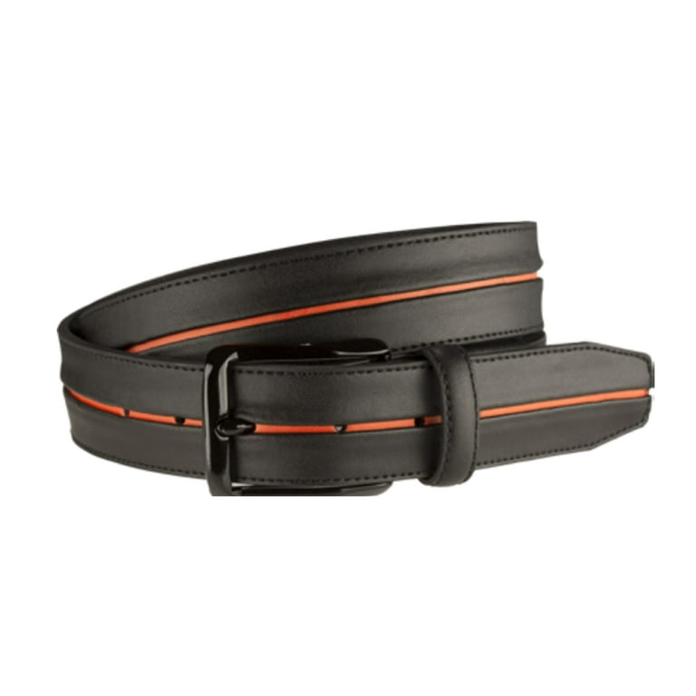 Nike Tiger Woods Stripe G-Flex Belt (Black/Orange) 