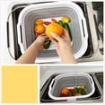 thumbnail image 7 of SAMMART Expandable & Collapsible Dish Drainer - Foldable Drying Rack - Portable Dinnerware Organizer - Space Saving Kitchen Storage Tray, 7 of 7