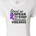thumbnail image 4 of Inktastic Stand Up Speak out About Domestic Violence Women's T-Shirt, 4 of 5