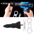thumbnail image 2 of Riveting Power Drill Adapter, Convenient Mutifuctional Rivet  Adapter Electric  For Vehicle Upgrade For Mechanical Manufacture, 2 of 8