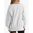 thumbnail image 5 of Women Oversized Sweatshirts Crewneck Side Slit Pullover Long Sleeve Casual Tops, 5 of 6
